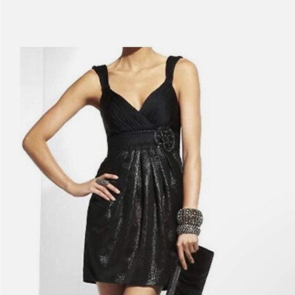 BCBGMaxAzria rosette dress